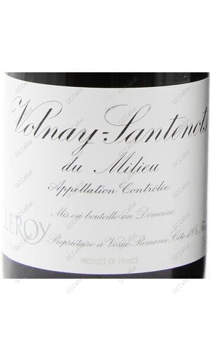 LRYSM-A1998 Leroy, Volnay, Santenots du Milieu 勒樺酒莊 華納 桑特諾米露園 750ml