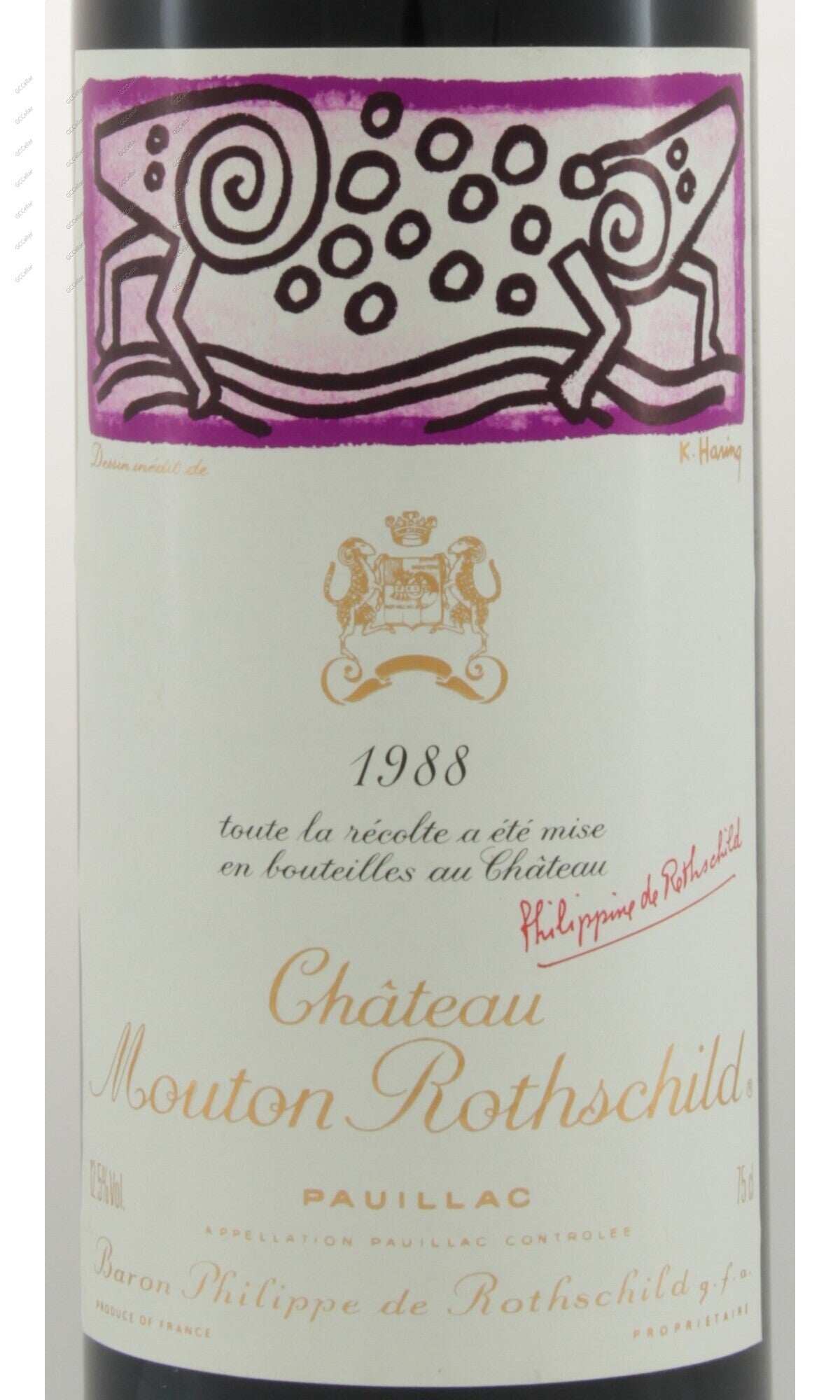 [Pre] MOTNS-A1988 Chateau Mouton Rothschild 武當(木桐) 750ml