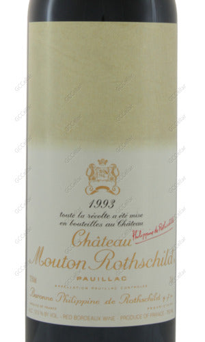 [Pre] MOTNS-A1993 Chateau Mouton Rothschild 武當(木桐) 750ml