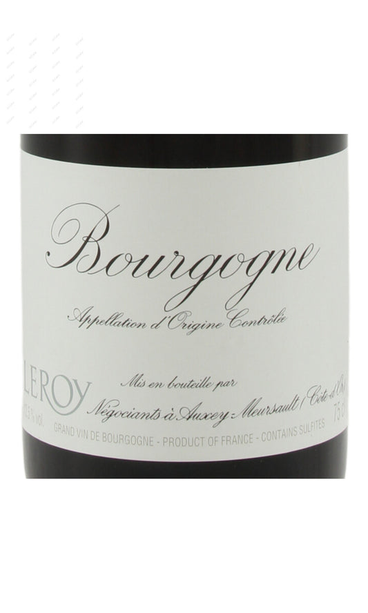 MYBGS-A2018 Maison Leroy, Bourgogne 勒樺酒商(白頭) 勃根第 750ml