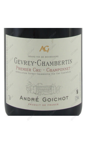 NGCPS-A2020 Andre Goichot, Gevrey Chambertin, Champonnet, 1er Cru 高德酒商 哲維香貝丹 香鵬一級園 750ml