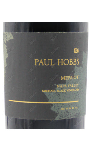 PHMBS-A1996 Paul Hobbs, Michael Black Vineyard, Merlot 保羅豪斯 米高貝克園 梅洛 750ml