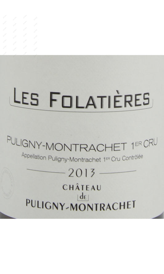 Chateau de Puligny Montrachet, Puligny Montrachet, Les Folatieres, 1erCru