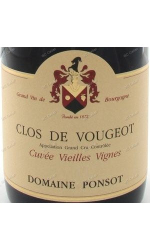 PSTCV-A2017 Ponsot, Clos de Vougeot Grand Cru, Cuvee VV 彭索酒莊 胡祖特級園 老樹 750ml