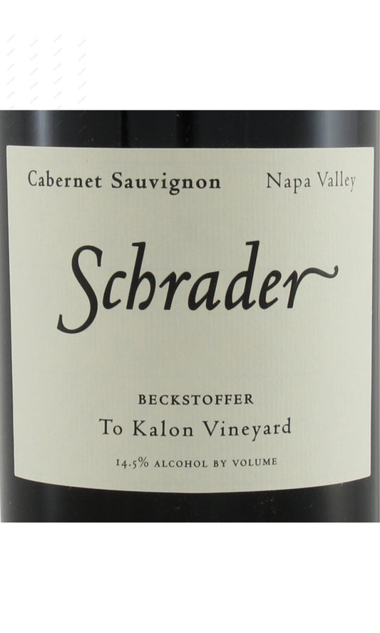 Schrader, Beckstoffer To Kalon Vineyard, Cabernet Sauvignon