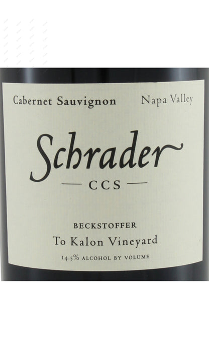 Schrader, Beckstoffer To Kalon Vineyard CCS, Cabernet Sauvignon