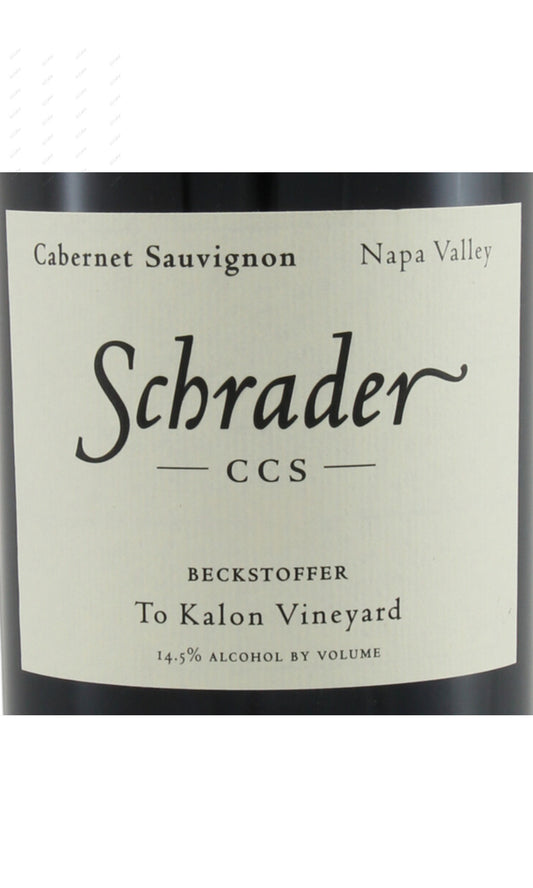 Schrader, Beckstoffer To Kalon Vineyard CCS, Cabernet Sauvignon