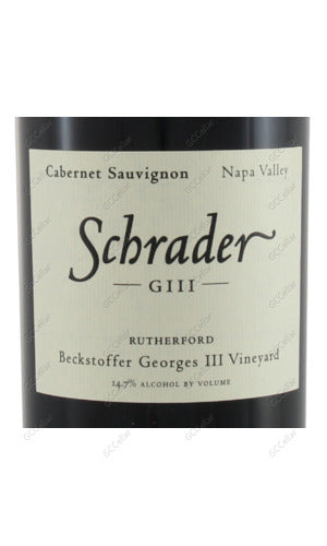 SDGTS-A2017 Schrader, Beckstoffer Georges III Vineyard, GIII,Cabernet Sauvignon 沙德(噴火龍)酒莊 貝克托福喬治三世單一園 赤霞珠 750ml