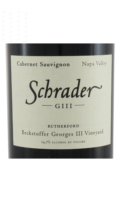Schrader, Beckstoffer Georges III Vineyard, GIII,Cabernet Sauvignon