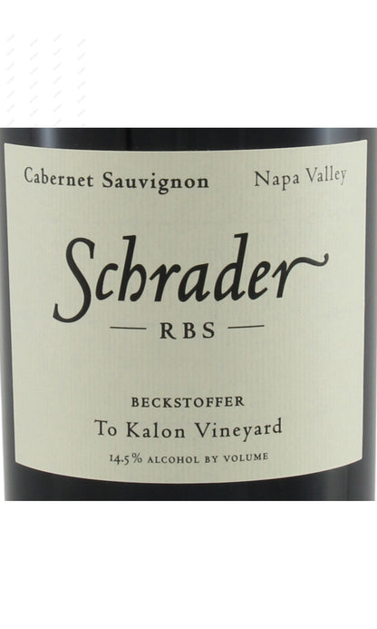 Schrader, Beckstoffer To Kalon Vineyard, RBS, Cabernet Sauvignon