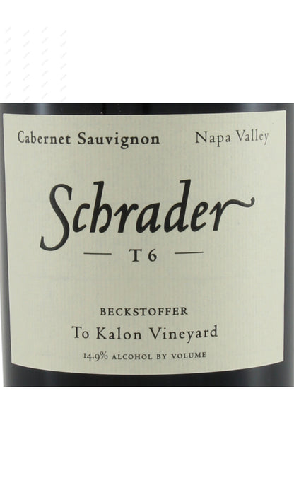 Schrader, Beckstoffer To Kalon Vineyard, T6, Cabernet Sauvignon