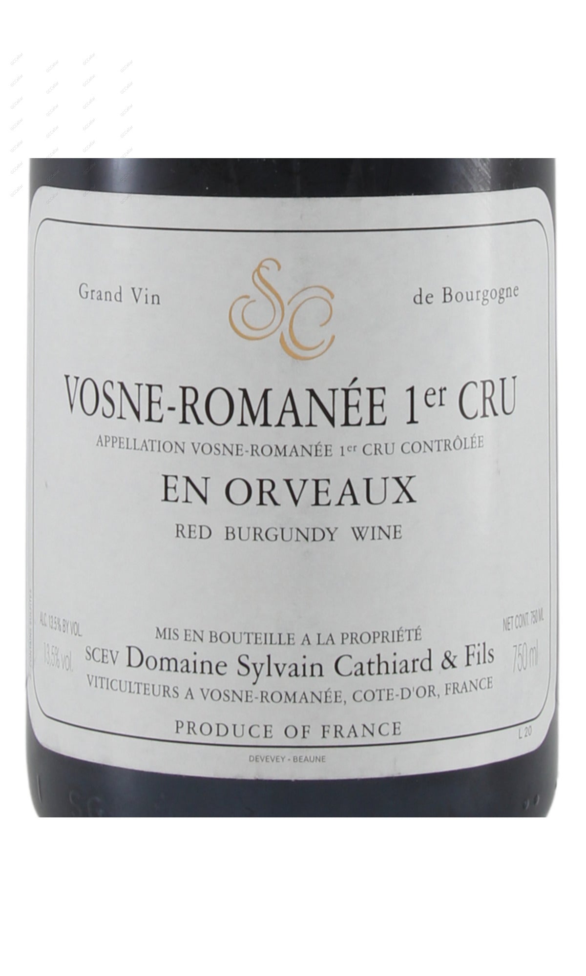 Sylvain Cathiard, Vosne Romanee, en Orveaux, 1er Cru