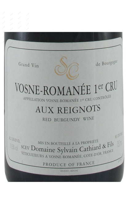 SLCRG-A2010 Sylvain Cathiard, Vosne Romanee, Aux Reignots, 1er Cru 西萬卡迪雅酒莊  維森羅曼尼 雷格諾一級園 750ml