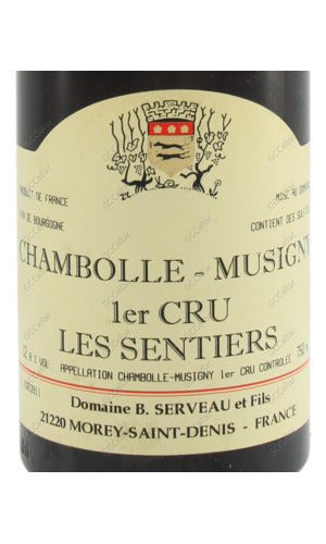 SVCSS-A2009 B. Serveau et Fils, Chambolle Musigny, Les Sentiers, 1er Cru 雪苑酒莊 香多蜜思妮 桑提一級園 750ml