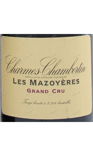 VGAMZ-A2009 Domaine de la Vougeraie, Charmes Chambertin, Les Mazoyeres, Grand Cru 梧傑雷酒莊 莎美香貝丹 馬莎耶 特級園 750ml