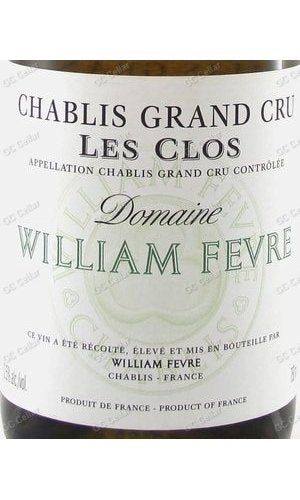 WLFCC-A2007-W William Fevre, Chablis, Les Clos Grand Cru 威廉熱夜酒莊 夏布利 克洛斯 特級園  白酒 750ml