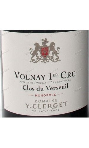YVCVS-A2019M Y. Clerget, Volnay, Clos du Verseuil, 1er Cru 伊雲克勒傑酒莊 華納 凡瑟爾 一級園 1.5L